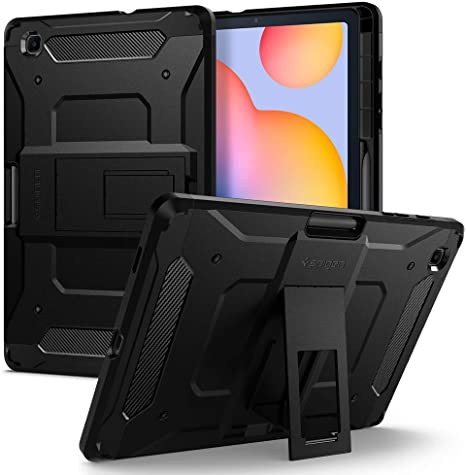 Spigen Tough Armor Pro Designed for Galaxy Tab S6 Lite Case Cover (2020) - Black