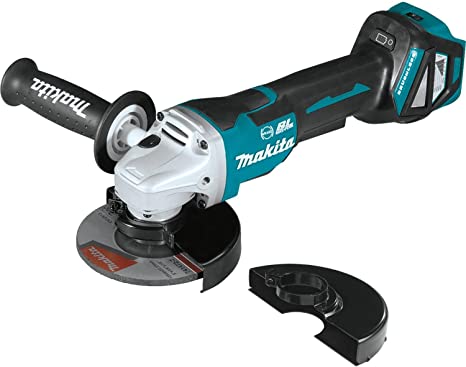 Makita XAG21ZU 18V LXT Lithium-Ion Brushless 4-1/2”/ 5" Paddle Switch Cut-Off/Angle Grinder, Electric Brake & Aws, Tool Only