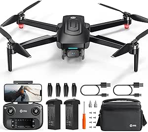 Holy Stone HS175G Drone GPS 4K EIS, Quadricoptère Pliable FPV pour Adultes Débutants, Moteur sans Balais, Suivez-Moi, Vol Circulaire, Maintien d'Altitude, Vol de 60 Minutes, Moins de 249g, C0