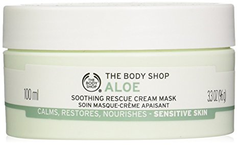 The Body Shop Aloe Soothing Rescue Cream Mask, 3.3-Fluid Ounce (Packaging May Vary)