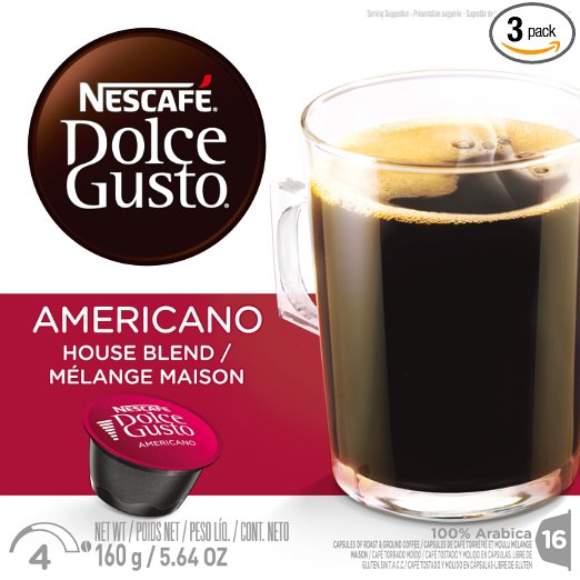 Nescafe Dolce Gusto for Nescafe Dolce Gusto Brewers, Cafe Americano , 48 Count