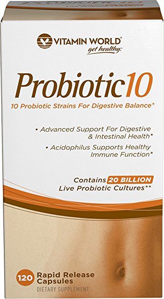 Vitamin World Probiotic Supplement, 120 Count