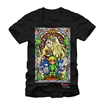 The Legend Of Zelda Wind Waker Stained Glass Adult T-shirt