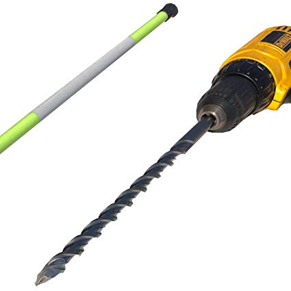 KEYFIT Tools 12" Standard MarkerBit Driveway Marker Installation Tool Drill Bit, Easily Drill in Fiberglass Driveway Markers Stakes reflectors Snow plow Markers ~Frozen Ground & Solid Ice No Problem~