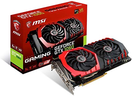 MSI GAMING GeForce GTX 1060 3GB GDRR5 192-bit HDCP Support DirectX 12 Dual TORX 2.0 Fan VR Ready Graphics Card (GTX 1060 GAMING 3G)