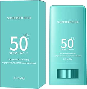 Sun Stick, 20g Sun Cream Stick, Face Cream Block Sunscreen, Sunscreen Face Sun Block Stick, Lightweight Water-Resistant Sunscreen Travel Sunscreen SPF 50, Sunscreen Stick With Broad Spectrum SPF 50