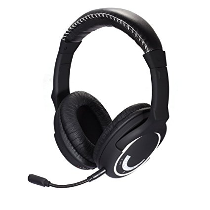 HUHD 2.4Ghz Wireless Gaming Headset Stereo Sound for PS4, PS3, Xbox 360 and PC Detachable Microphone Noise Cancelling