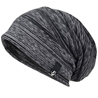 VECRY Men Slouch Hollow Beanie Thin Summer Cap skullcap