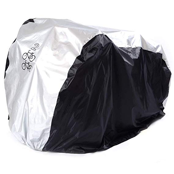 Viaky 2 Bicycle Cover Two Cycle Mountain Bike/Road Bike Rain Cover Outdoor Waterproof and Anti Dust Rain UV Protection