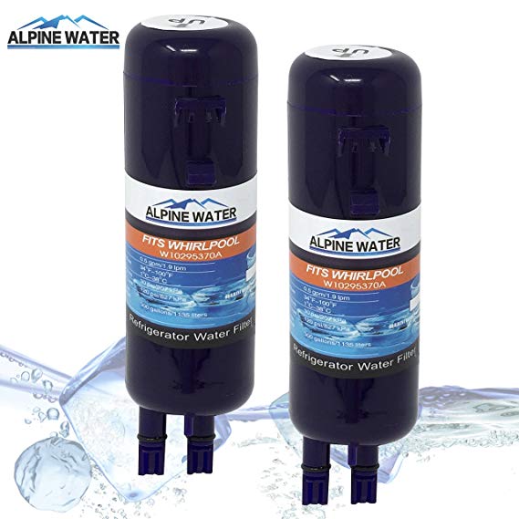 Alpine Water 2 Pack Refrigerator Water Filter WI0295370a, WI0295370 EDRIRXDI Pur Filter I EDRIRXDI P4RFWB Kenmore 46-9930, 46-908I