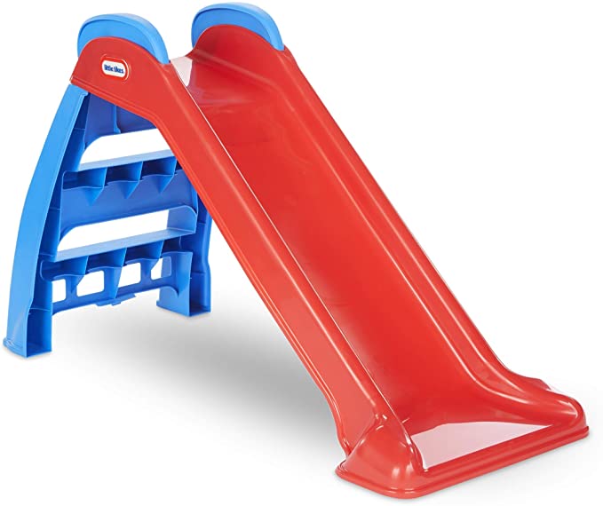 Little Tikes First Slide (Red/Blue) - Indoor / Outdoor Toddler Toy (Renewed)