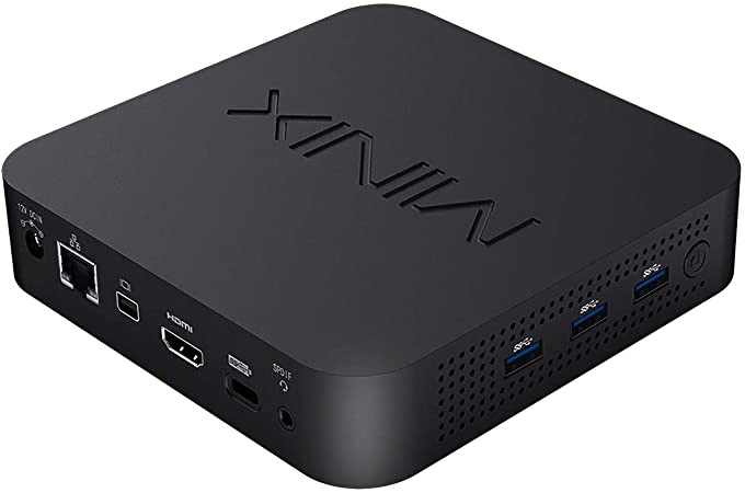 MINIX NEO J50C-8SE, 8GB/240GB Intel Pentium Silver Mini PC with Windows 10 Pro (64-bit) [Dual-Band Wi-Fi/Gigabit Ethernet/4K @ 60Hz/Triple Display/USB-C/Auto Power On/Vesa Mount]