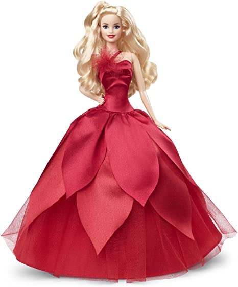 Barbie Signature 2022 Holiday Doll (Blonde Hair), 6 Years and Up., HBY03