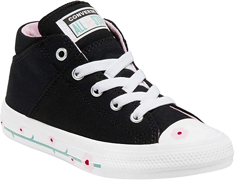 Converse Junior Chuck Taylor Allstar Madison Mid Black/Cherry Blossom