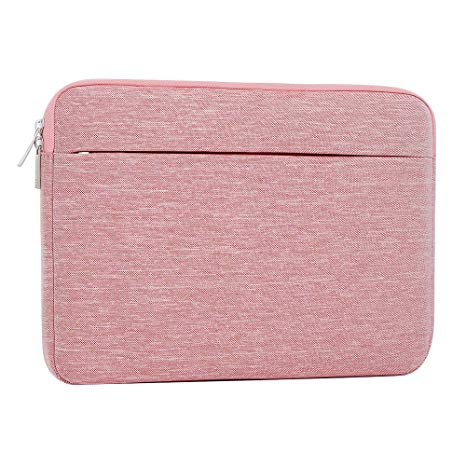 AtailorBird Laptop Sleeve 13-13.3 Inch Carrying Protective Case Shockproof Ultrabook Notebook Bag with Pocket for Women,Pink