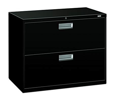 The HON Company H682.L.P HON682LP HON 2-Drawer Cabinet-600 Series Lateral Legal or Letter File Cabinet), 2-Drawer Black