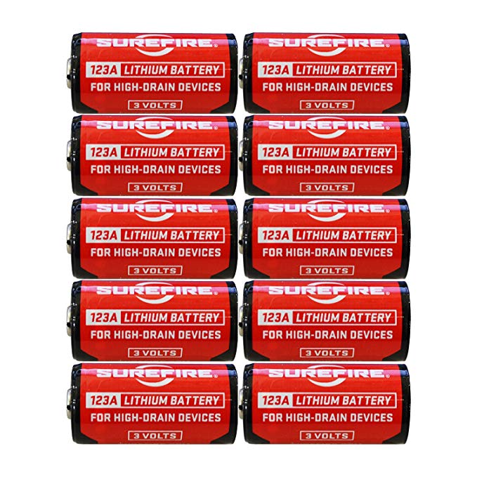 Surefire SF123A 3-Volt Lithium Batteries (10 pack)