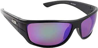 Sea Striker Bill Collector Polarized Sunglasses, Black Frame, Green Mirror Lens