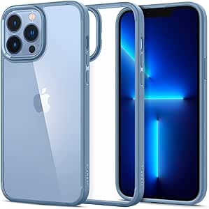 Spigen Case for iPhone 13 Pro Max Case, Ultra Hybrid [Anti-Yellowing Technology] Designed for iPhone 13 Pro Max - Sierra Blue