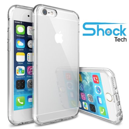 iPhone 6 Case, Shock Tech iPhone 6s Case 4.7 Inch Soft Transparent TPU Gel [Crystal Clear] [Slim Fit] [1mm Ultra Thin] Silicone Protective Skin for iPhone 6s / iPhone 6 (Transparent)