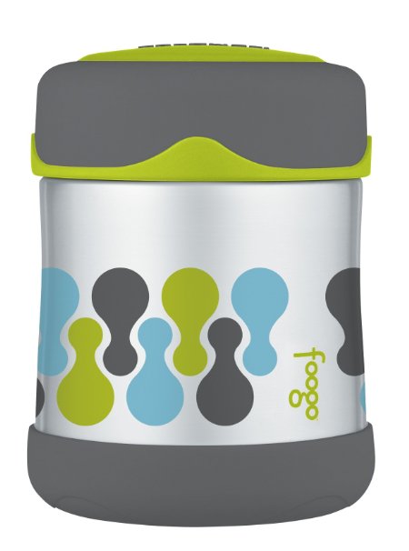 THERMOS FOOGO Vacuum Insulated Stainless Steel 10-Ounce Food Jar Tripoli Pattern