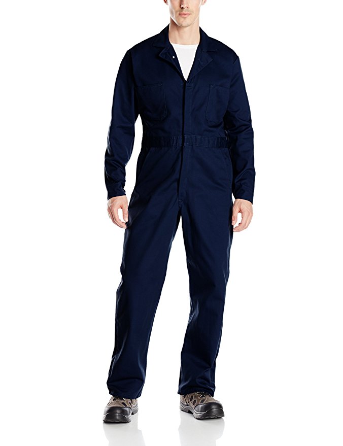 Red Kap Men's Button Front Cotton Coverall