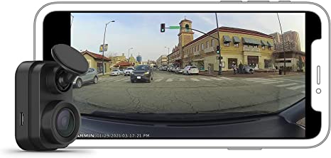 Garmin Dash Cam Mini 2, Tiny Size, 1080p and 140-degree FOV, Monitor Your Vehicle While Away w/New Connected Features, Voice Control