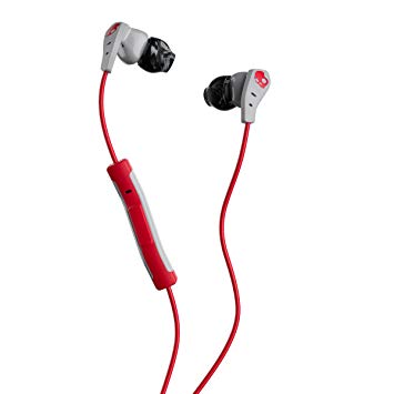 Skullcandy Method 2.0 in-Ear Headphones with Mic (Grey/Red)