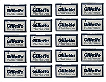 Gillette Platinum 100 Double Edge Razor Blades Russian Razor Blades Shaving Blades