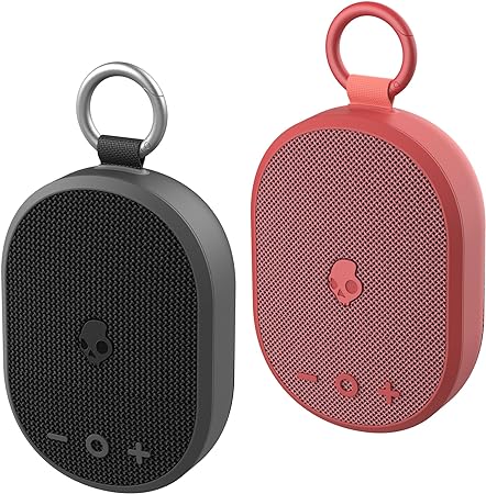 Skullcandy Kilo Wireless Bluetooth Speaker Bundle - (2) IPX7 Waterproof Mini Bluetooth Speakers with 24 Hour Battery, Downward Firing Passive Radiators, and True Wireless Pairing