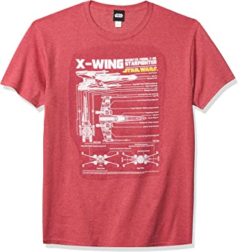 Star Wars Young Men's X-Wing Schematics T-Shirt