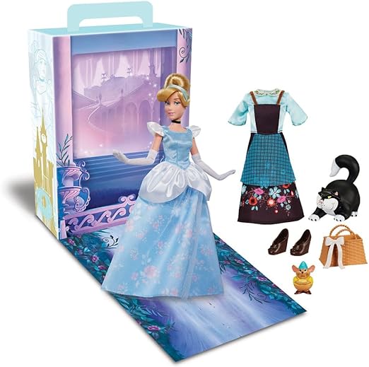 Disney Store Official Cinderella Story Doll, Cinderella, 11 Inches, Fully Posable Toy in Glittering Outfit - Suitable for Ages 3  Toy Figure, Gifts for Girls, New for 2023?