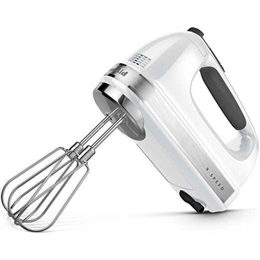 KitchenAid KHM920A 9-Speed Digital Display Hand Mixer- With (Free Dough hooks, whisk, milk shake liquid blender rod attachment and accessory bag)