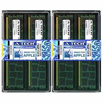 A-Tech For Apple 32GB Kit 4x 8GB PC3-8500 1066MHz Mac Pro MacPro4,1 Mid 2012 Mid 2010 Early 2009 Mac Pro MB871LL/A A1289 MC250LL/A MC915LL/A MD770LL/A MD772LL/A MB535LL/A A1289 MC561LL/A Memory RAM