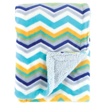 Hudson Baby Double Layer Blanket Blue