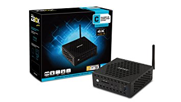 NEW ZOTAC ZBOX CI323 nano Fanless Mini PC Intel N3150 CPU Intel HD Graphics Native 4K support Dual Gigabit LAN 802.11ac Wi-Fi Bluetooth 4.0 2GB Memory 32GB SSD Windows 10 Home (ZBOX-CI323NANO-U-W2B)