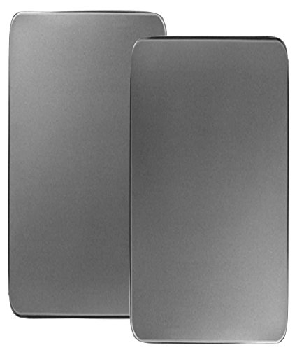 Reston Lloyd Corelle Coordinates Rectangular Burner Cover, Stainless Steel, Set of 2