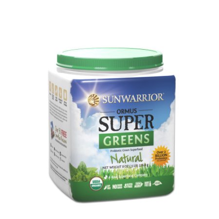 Sunwarrior Ormus Super Greens Natural, Superfood Powder 8 oz.