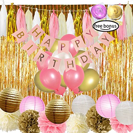 Litaus birthday decorations (pink 3)