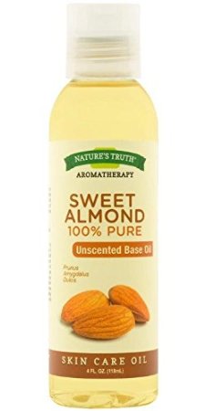 Natures Truth Aromatherapy Pure Unscented Base Oil Sweet Almond 4 Fluid Ounce
