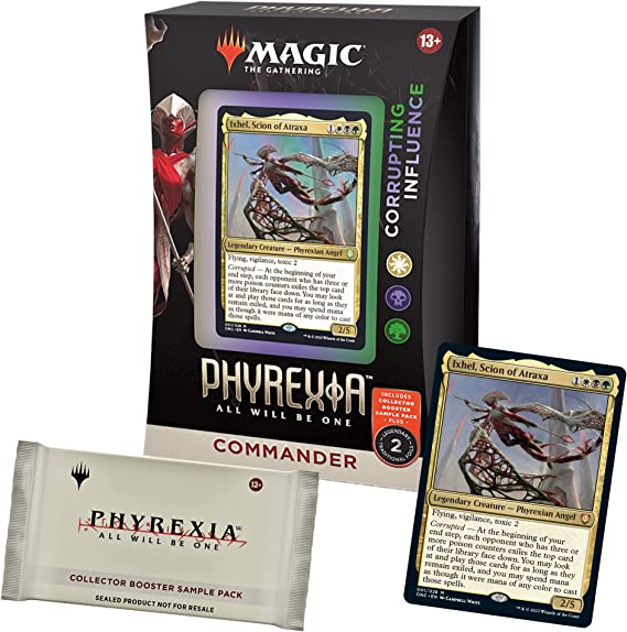 Magic: The Gathering Phyrexia: All Will Be One Commander Deck 1   Collector Booster Sample Pack