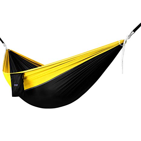 Yes4All Lightweight Camping Hammock with Strap & Carry Bag – Multi Color Available (Single)
