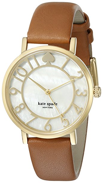 kate spade new york Women's 1YRU0783 Metro Analog Display Japanese Quartz Brown Watch