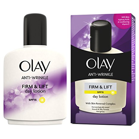 Olay SPF15 Anti-Wrinkle Firm and Lift Anti-Ageing Moisturiser Day Lotion, 100 ml