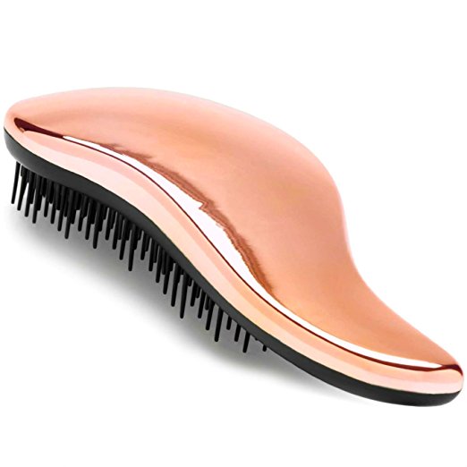 #1 BEST Detangling Brush - Lily England Detangler Hair Brush for Wet, Dry, Fine, Thick & Kids Hair. No More Tangle! 100% Lifetime 'Happiness' Guarantee! Rose Gold