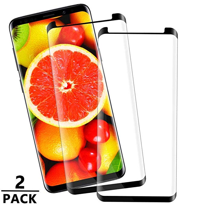 Galaxy S10 Plus Screen Protector, 3D Curved Edge Tempered Glass [HD Clear][No Bubbles][9H Hardness][Support Fingerprint Unlok] Screen Protector Compatible with Samsung Galaxy S10 Plus (6.4’’)- 2 Pack