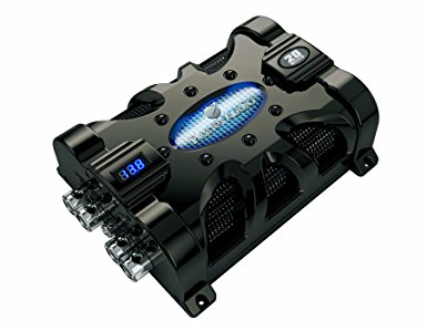 Planet Audio PC10F 10 Farad Capacitor with Digital Voltage Display and Blue Illumination