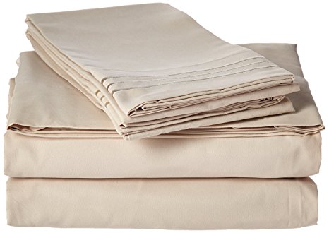 Elegant Comfort ® 1500 Thread Count Egyptian Quality Super Soft Wrinkle Free 2-Piece Pillowcases, ★★★ Great Deal ★★★ , King Size - Beige