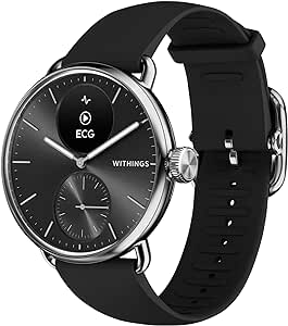 Withings ScanWatch 2 - Hybrid Smart Watch, Heart Rate Monitoring, Fitness Tracker, Cycle Tracker, Sleep Monitoring, GPS Tracker, 30-Day Battery Life, Android & Apple Compatible, HSA/FSA