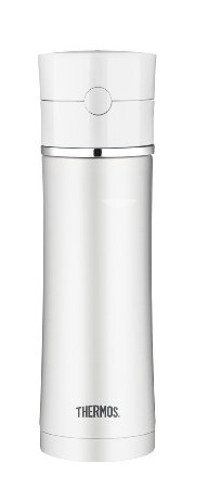 Thermos 18 Ounce Stainless Steel Hydration Bottle, White